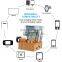 Bamboo Charge Station Organizer for Multiple Devices, Desktop Docking Station Compatible with cell Phone Tablet, iWatch, Airpod