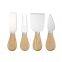 4 piece Cheese Knife Set with Wooden Handle Kitchen Cheese Tools Dessert Pizza Slicer cheese cutter