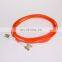Rose Red Color  Multimode Duplex Dual OM1 OM2 LC to LC 3m MM Optical patch cord