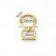 Good Polished Shiny Gold Color Zinc Alloy Metal Snap Hooks Spring Buckle Carabiners For Bags