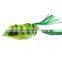 Byloo Fishing frog lures Topwater soft frog lure 3D Eyes 2Hooks 9cm hand frog lures baits Artificial baits for bass fishing