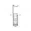 Bathroom Storage Iron Wire Rack Toilet Roll Holder Powder Coating Chrome