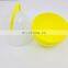 Egg Shape Flat Bottom Big Plastic Easter Egg Box with Handle