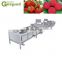 Plc control vegetable sorting machine / weighting fruit grader for sale plastic paper threading