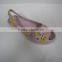 2014 ladies plastic eva jelly sandals with printing slippers injection shoes from bsci audit factory liyoushoes