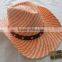 hand-knitting seagrass cowboy hats for women