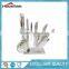 7 Piece Block Stainless Steel Chef Kitchen Knives Cutlery Knife Set