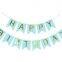 Factory Wholesale Multicolor Bronzing Paper Fishtail Pull Flags for Happy Birthday Party Decor