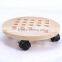 movable wooden Flower display Shelf, Plant Stand