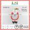 Red and green christmas santa wall clock