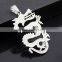 Scaly Dragon of hollow stainless steel jewelry necklace