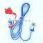 Wholeale Price 2 in 1 Micro USB Charger Cable and IOS USB Cable
