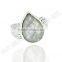 handmade designer sterling silver rings jewellery,rainbow moonstone pear gemstone ring,wholesale ring jewelry