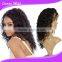 long Curly Wigs For Black Women, Malaysian Human Hair Kinky Curly Full Lace Wigs