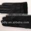strap trimmed men's sheepskin leather gloves