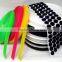 Customized sticky hook and loop dots magic tape back with gule