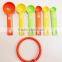 New products 2016 Colorful Portable Silicone Measuring Cups Spoon