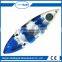 2016 New design hot sale plastic canoe ocean kayak with trolley -Sunrise Angler