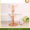 bamboo mug tree stand