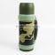 Wide mouth thermos camouflage travel pot flask with handle