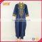 NEW African Women blue dashiki traditional dress 2 pocket