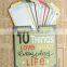 88*127mm life phrase cardboard scrapbooking,Chipboard