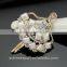 Cute Resin Ballet dancing girl brooch/handmade rhinestone brooch