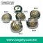 (#B6064/15mm, 21mm) New 2 piece assembled metal looked button for fashion garment