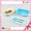2015 New Design China  Hot-Sale Lunch Box Wholesale Kids Meal Box Plastic Lunch Box with Spoon and Fork