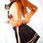 White sailor suit Navy Dress Costumes sexy Cosplay uniform temptation Q11