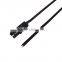 IP20 12V custom made ultra thin flexible led 2 pin female plug led connectors