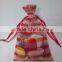 stylish small plain organza gift bag for candy