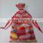 top sale sweet drawstring organza gift bag with logo