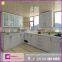 2016 new model elegant pure milk white lacquer kitchen wall cabinet with glass doors design