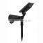 Wall Mounted LED Outdoor Solar Lamp 4 LEDS RGB Solar Lawn Spike Light For Garden Decoration