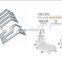 china longcharm supplier 90 degree cabinet metal angle bracket