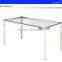 Simple stainless steel wooden work desk