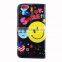 Card Slots Cash Compartment Color Printing PU Leather Wallet mobile phone Case
