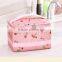 Countryside flower floral cosmetic bag, sweet lovely flower deisgn,green makeup bag for girls
