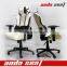 WHITE LEATHER Racing Gaming Office Chair Headrest Most Durable Office Chair Fashionable SPO