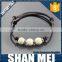  2016 Fashion unique charmed customized handmade bead leather bracelet
