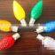 C7 / C9 green Xmas light bulbs / led bulbs
