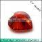 Beautiful heart shape orange color synthetic cubic zirconia