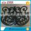 wrought iron flowers and leaves for gate, fence, railing
