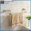 Bathroom Fittings Printing LinesZinc Alloy Gold Finishing Bathroom Accessories Wall Mounted DoubleTowel Bar