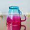 Colorful drinking glass with handle new design