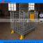 collapsible storage container wire mesh pallet cage