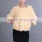 RB25 wholesale rabbit fur coat ladies coat