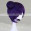 wholesale naruto Konan short purple cosplay wig with hair bun