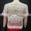 Women's Crochet Tops Short-sleeved Lace Shirt Good Quality Summer Lace Tops